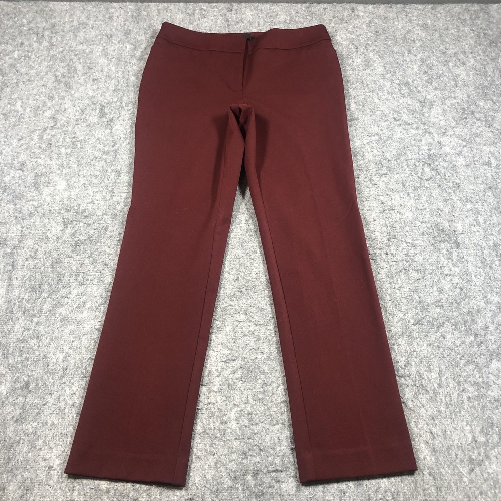 Ann Taylor Factory Pants Womens Petite‎ 4P Red Twill Dress Work Career
